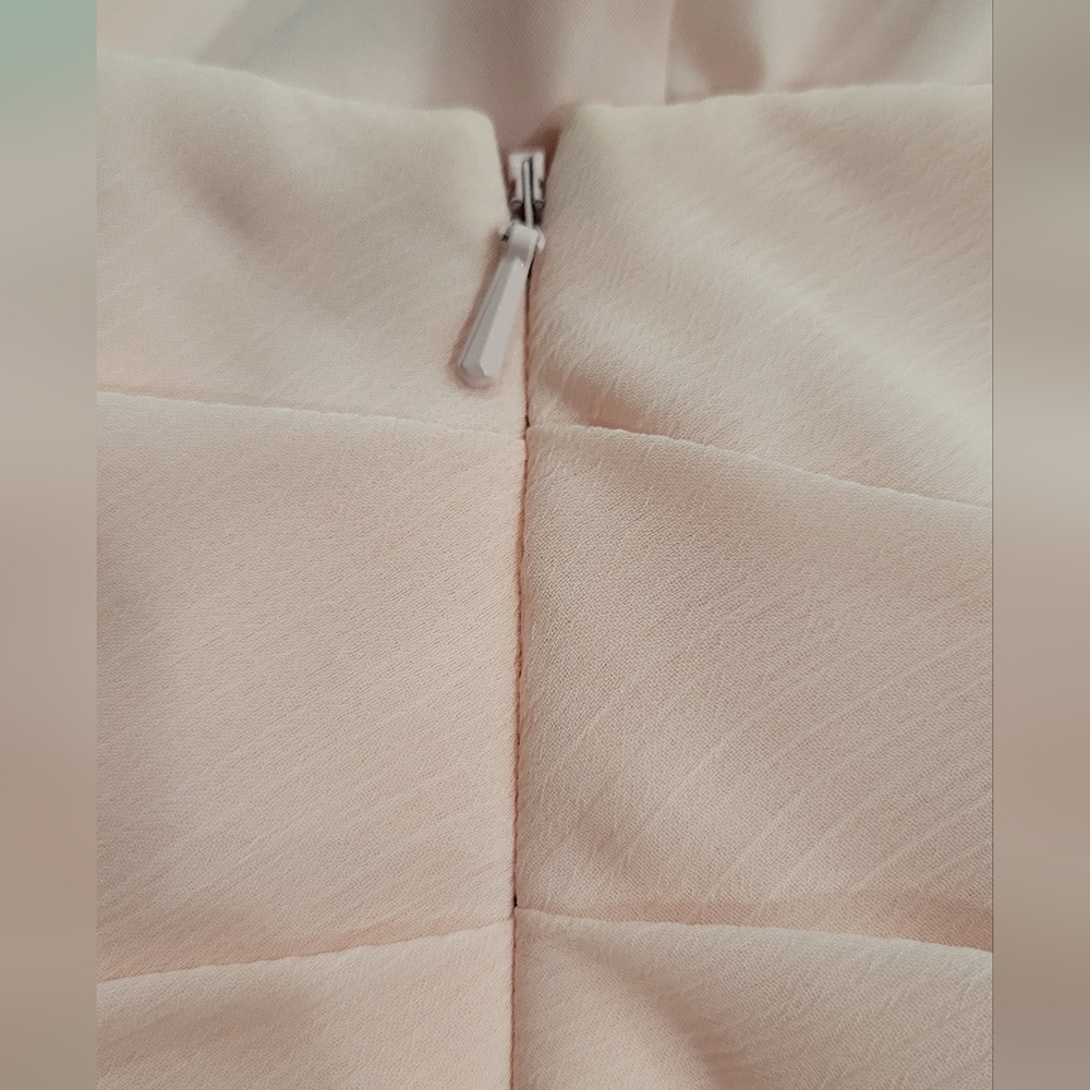 Romantic Pink Chiffon Formal Spaghetti Strap Dress | Size 4 - Picture 4 of 6